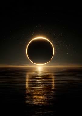 Golden Ring Over Water