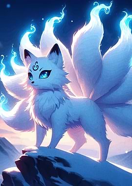 Nine-tailed Fox Digital Art