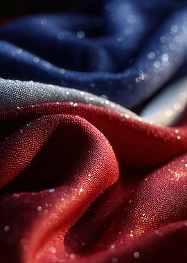 Red, White, and Blue Fabric