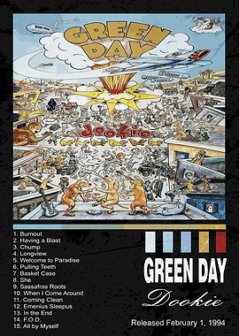 Green Day - Dookie Album Cover