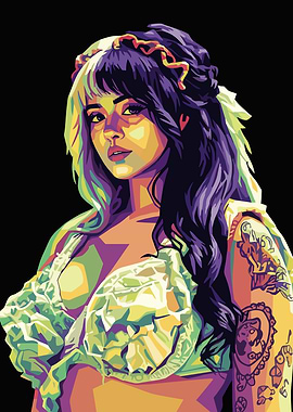 Melanie Martinez Pop Art Portrait