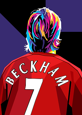 David Beckham Pop Art Portrait