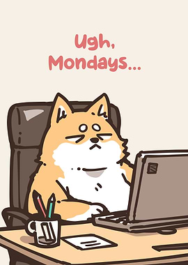 Ugh, Mondays... Dog at Work