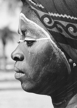 Decoration Day Portrait of Liberian Woman