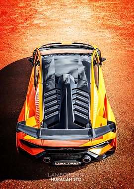 Lamborghini Huracan STO Top View