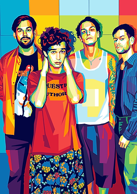 The 1975 Band Pop Art