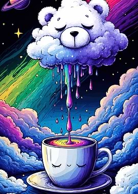 Dreamy Cloud Bear Coffee Cup