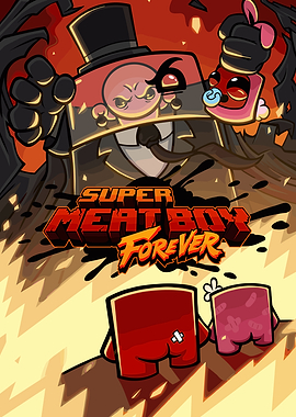 Super Meat Boy Forever Game Cover