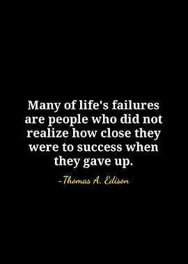 Thomas Edison Quote on Failure