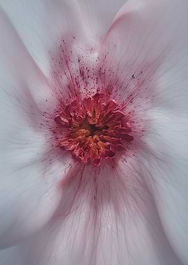 Abstract Floral Center Close-Up