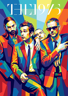 The 1975 Band Pop Art