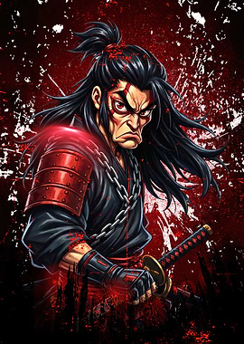 Samurai Warrior with Sword