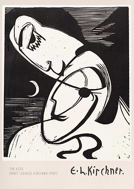 The Kiss by Ernst Ludwig Kirchner