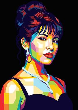 Selena Quintanilla Pop Art Portrait