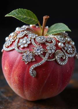 Jeweled Apple Still Life