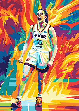 Colorful Basketball Player Illustration