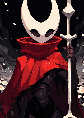 Hollow Knight Hornet Pixel Art