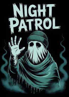 Night Patrol Ghost Illustration