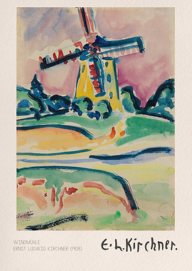 Windmill by Ernst Ludwig Kirchner