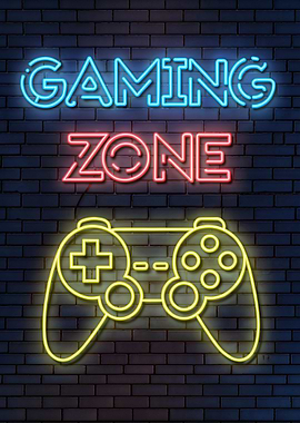 Gaming Zone Neon Signs Gamer