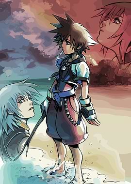 Kingdom Hearts Sora and Friends Artwork