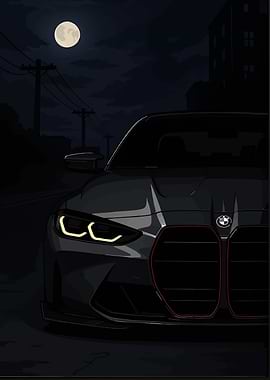 BMW M4 at Night