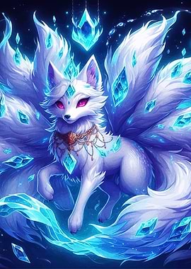 Crystal Fox Fantasy Creature