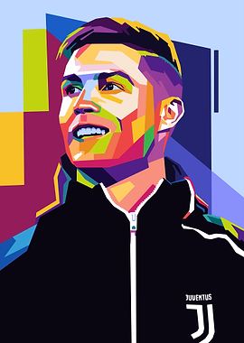 Cristiano Ronaldo Pop Art Portrait