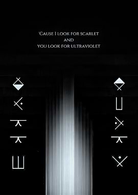 Scarlet and Ultraviolet Text Art