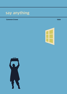 Say Anything Movie Poster Minimalist