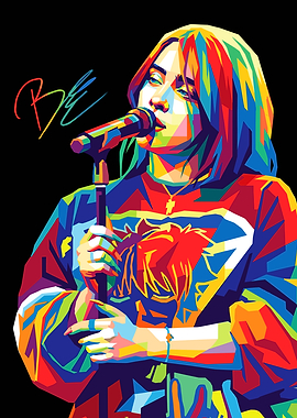 pop art Billie Eilish