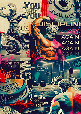 Gym Motivation Collage