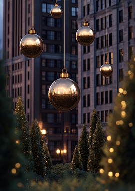 City Christmas Ornaments