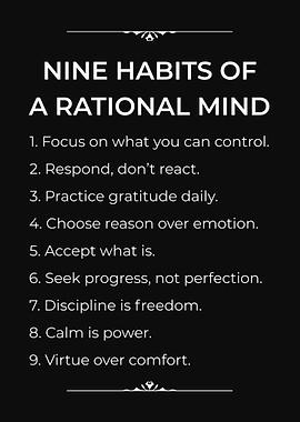 Nine Habits of a Rational Mind