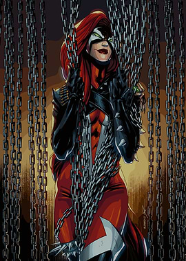 She-Spawn Chains Comic Art