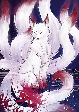 Nine-tailed Fox Digital Art