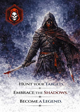 Hooded Assassin with Swords