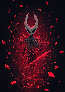 Hollow Knight Red Abstract