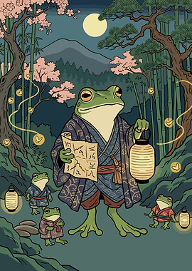 Frog Samurai Clan in Forest