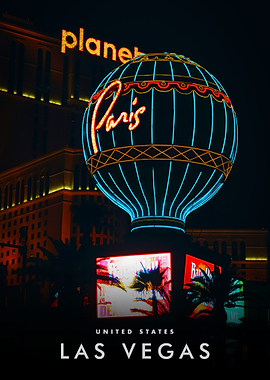 Paris Las Vegas at Night