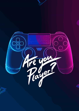 Are you Player? Gaming Controller Art