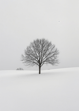 Solitary Tree in Winter