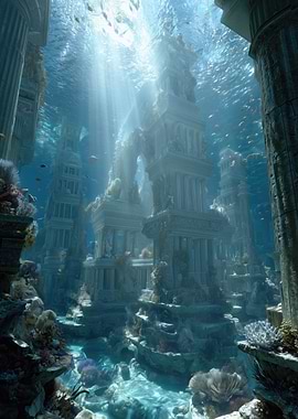 Underwater Ancient City Ruins