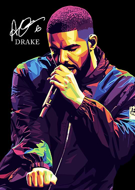 Drake Colorful Portrait