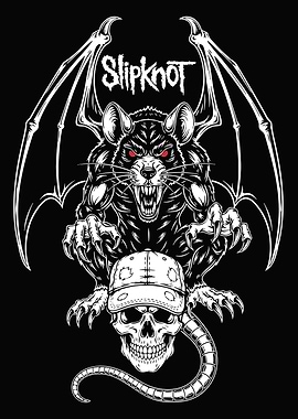 Slipknot Rat Skull Graphic