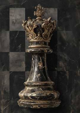 Ornate Chess King Piece