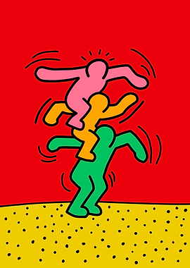 Colorful Figures Pyramid