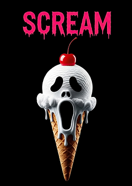 Scream Ice Cream Cone