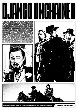 Django Unchained Comic Style Poster