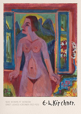 Nude Woman at Window by Kirchner